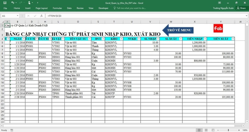 file excel nhập xuất tồn hàng hóa